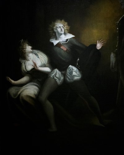 Gertrudis, Hamlet y el fantasma del padre de Hamlet, detalle de Henry (1741 1825) Fuseli