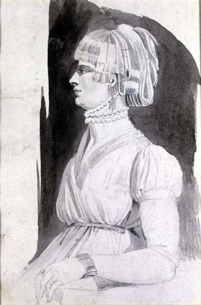 Estudio de una mujer de Johann Heinrich Füssli
