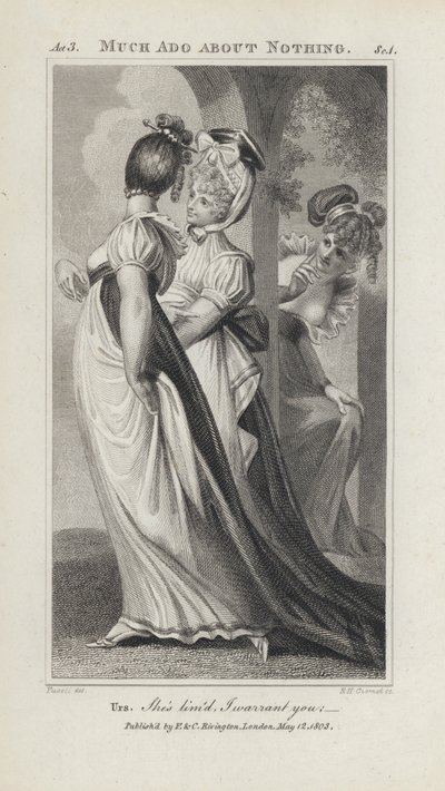 Ilustración para Mucho ruido y pocas nueces de Shakespeare de Henry  Fuseli