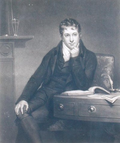 Sir Humphry Davy (1778-1829), grabado por S.W. Reynolds de Henry (after) Howard