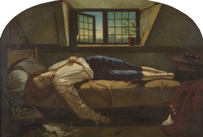 La Muerte de Chatterton de Henry (after) Wallis