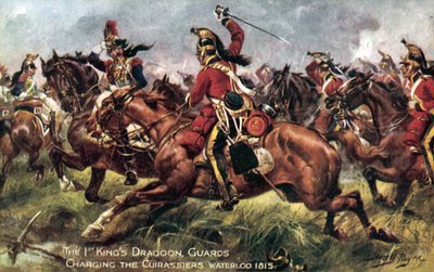 1º (Rey) Dragones de la Guardia, Batalla de Waterloo, 18 de junio de 1815 de Henry A. Payne