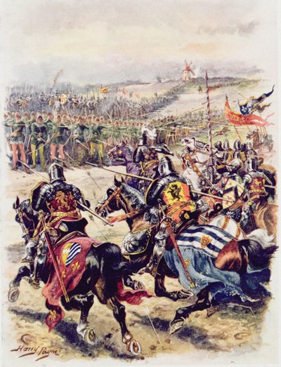 Carga de la caballería francesa, ilustración para 