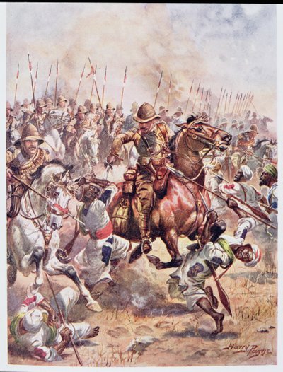 Carga de los Lanceros del Veintiuno, ilustración de 