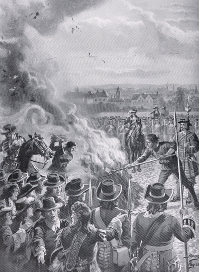 La quema del panfleto de Blount por el verdugo, c.1910 de Henry A. Payne