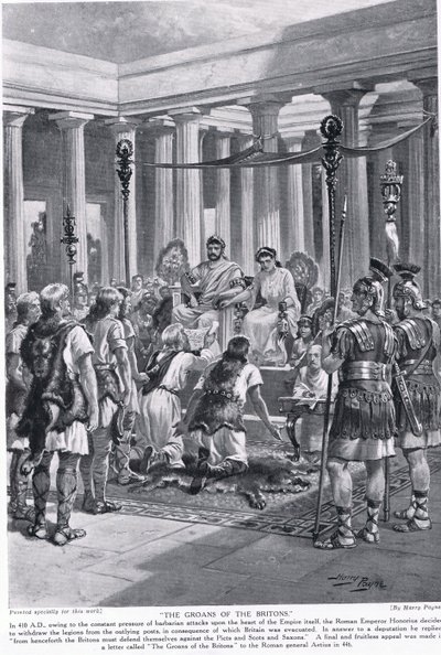 Los gemidos de los britanos, ilustración de 