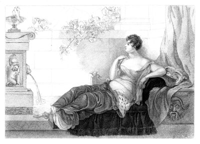 Mary Robinson 1757-1800, poeta y novelista inglesa, 1830 de Henry Adlard