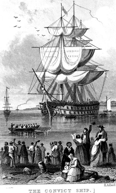 El barco de convictos de Henry Adlard