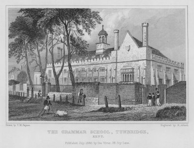 La escuela de gramática, Tunbridge, Kent de Henry Adlard