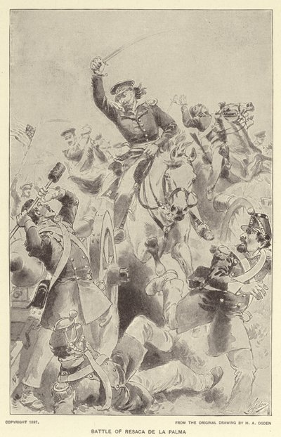 Batalla de Resaca de la Palma de Henry Alexander (after) Ogden