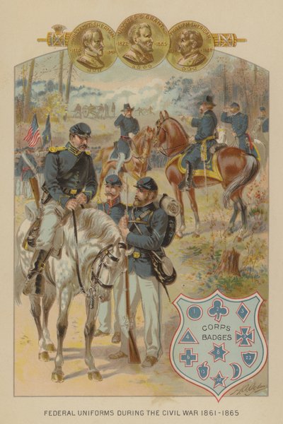 Uniformes federales de la Guerra Civil Americana de Henry Alexander (after) Ogden