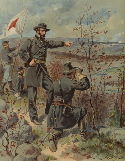 General Sherman en la Montaña Kenesaw, Georgia, Guerra Civil Americana, 4 de octubre de 1864 de Henry Alexander (after) Ogden