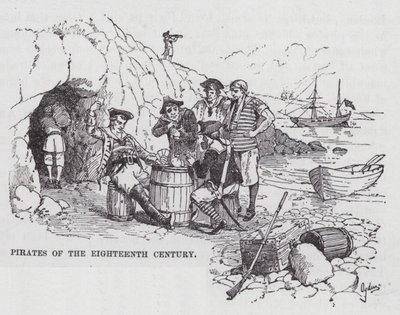 Piratas del Siglo XVIII (grabado) de Henry Alexander (after) Ogden