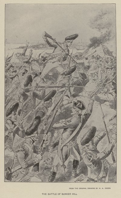 La Batalla de Bunker Hill de Henry Alexander (after) Ogden