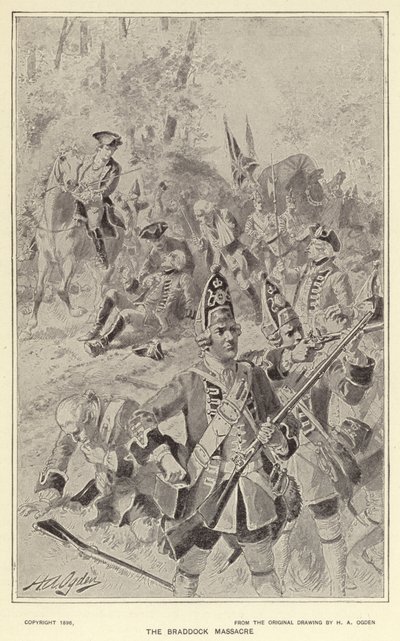 La masacre de Braddock de Henry Alexander (after) Ogden