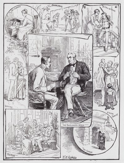 El Círculo Doméstico (grabado) de Henry Alexander (after) Ogden