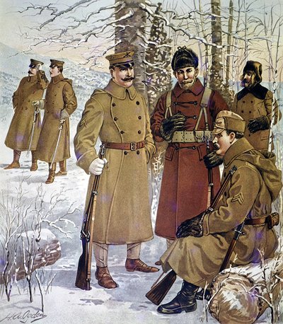 Uniformes de invierno del ejército de EE.UU. de 1901-07 de Henry Alexander (after) Ogden