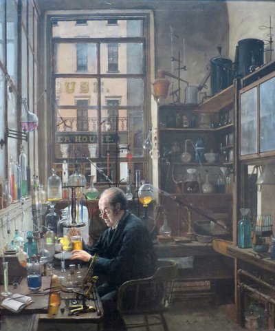 En el laboratorio, de Henry Alexander, c. 1885-87 de Henry Alexander