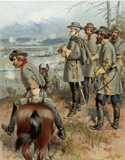 Gen. Robt. E. Lee en Fredericksburg, 13 de diciembre de 1862, pub. 1900 de Henry Alexander Ogden