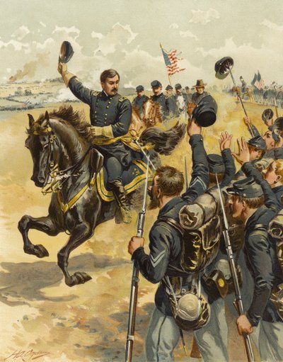 McClellan en Antietam, 17 de septiembre de 1862 de Henry Alexander Ogden
