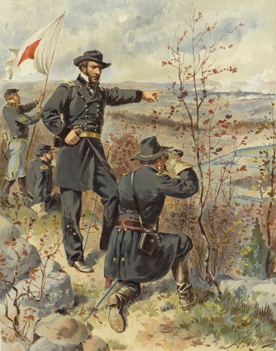 Sherman en la Montaña Kenesaw, 4 de octubre de 1864 de Henry Alexander Ogden
