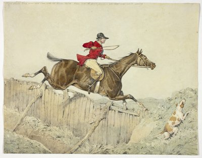 Jinete de capa rosa de Henry Alken