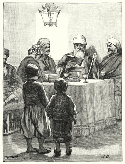 Una pascua moderna de judíos de Henry Andrew Harper