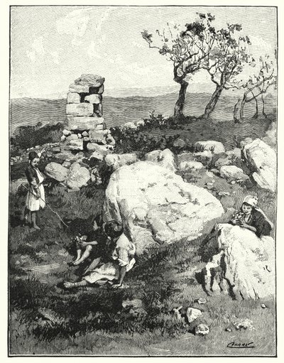 Un antiguo hito en el Líbano de Henry Andrew Harper