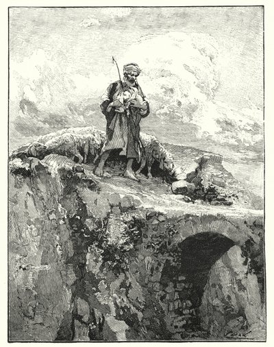 Puente sin parapeto sobre el Jordán de Henry Andrew Harper