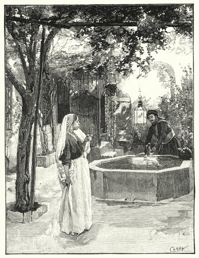 Patio de una casa en Damasco de Henry Andrew Harper