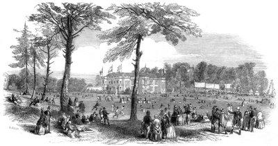 Festival de Lugar, Templanza y Vínculo de la Hermandad Universal, Hartwell, Buckinghamshire, 1851 de Henry Anelay