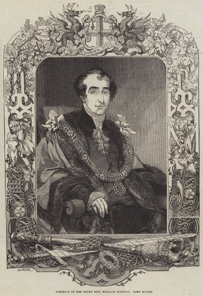 Retrato del Muy Honorable William Magnay, Alcalde de Henry Anelay