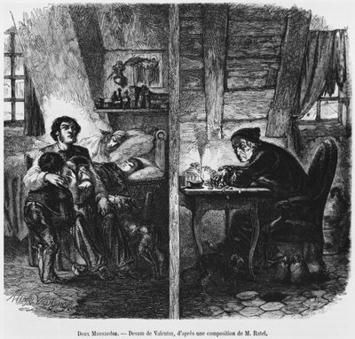 Dos buhardillas, ilustración de 