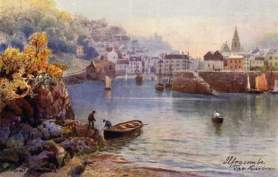 The Harbour, Ilfracombe (litografía en color) de Henry B. (after) Wimbush