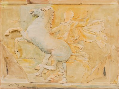 Metope central del friso de Fidias, Partenón de Henry Bacon