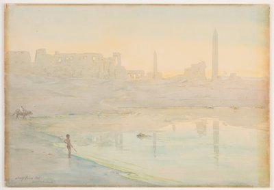 Lago Sagrado, Karnak, 1905 de Henry Bacon
