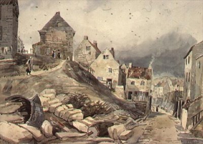 Escena Callejera, Robin Hoods Bay de Henry Barlow Carter