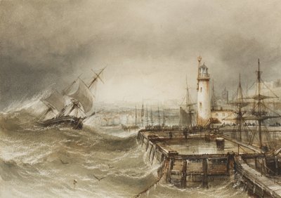 La entrada al puerto de Scarborough de Henry Barlow Carter