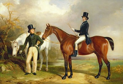 Dos caballeros cazando de Henry Barraud