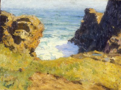 Ives, Cornualles, c.1914 (óleo sobre lienzo) de Henry Bayley Snell