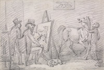 El estudio del artista de Henry Bernard Chalon
