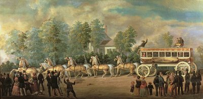 Coche 76 de la Línea Knickerbocker, Brooklyn, c.1840-50 de Henry Boese