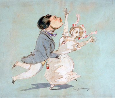 Una pareja, c1825-1877 de Henry Bonaventure Monnier