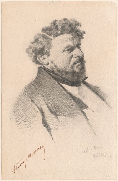 Retrato de un hombre de Henry Bonaventure Monnier