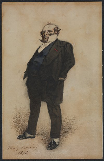 Autorretrato en el papel de M. Prudhomme, 1873 de Henry Bonaventure Monnier