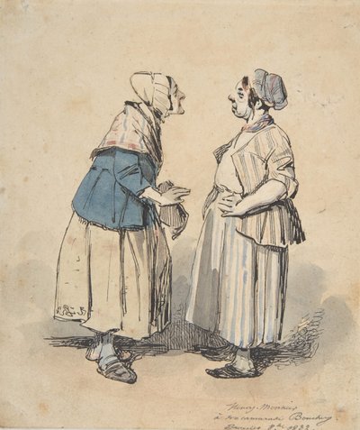 Las dos comadres de Henry Bonaventure Monnier