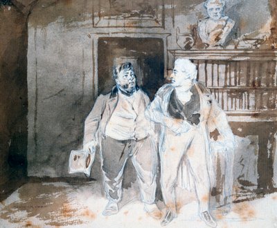 Dos personajes de Henry Bonaventure Monnier