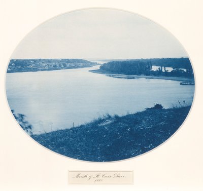 Desembocadura del río St. Croix, de la serie Upper Mississippi River, Views, Volume I de Henry Bosse