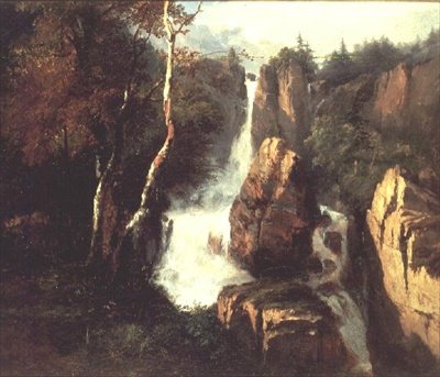 Una Cascada Alpina de Henry Bright
