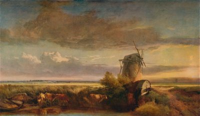 Molinos en los Fens, c1853 de Henry Bright